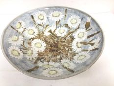 Alice MacFarlane, pottery Daisy bowl, c.1993 (11cm x 42cm), paper label verso