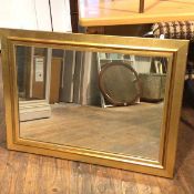 A modern rectangular gilt framed mirror (70cm x 95cm)