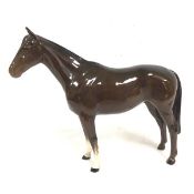 A Beswick model of a Bay Stallion (21cm x 25cm)