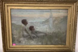 Arthur Meade R.O.I. (1863-1942), "Spirit of the Sands", oil on canvas, signed lower right, bearing