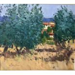 •George Devlin R.S.W., R.G.I. (Scottish, 1937-2014), "Hot Afternoon, Provence", signed lower left,