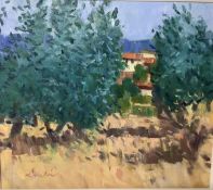 •George Devlin R.S.W., R.G.I. (Scottish, 1937-2014), "Hot Afternoon, Provence", signed lower left,
