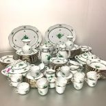 An extensive Herend porcelain dinner service for twelve with a partial tea and coffee service, all