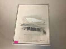 •Douglas Swan (American/British, 1930-2000), Fish, signed lower right and dated (19)83, mixed media,