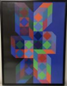 •Victor Vasarely (Hungarian/French 1906-1997), "Kinetic Composition" (Olympische Spiele Munchen