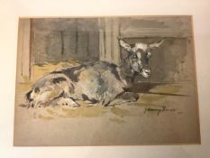 •John Murray Thomson R.S.A., R.S.W. (Scottish, 1885-1974), "The Nanny Goat", signed lower right,