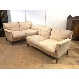 A pair of mid-20th century two-seater sofas, attributed to Whytock & Reid of Edinburgh, each with