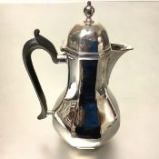 A late Victorian Scottish silver coffee pot, Hamilton & Inches, Edinburgh, 1899, in 18th century