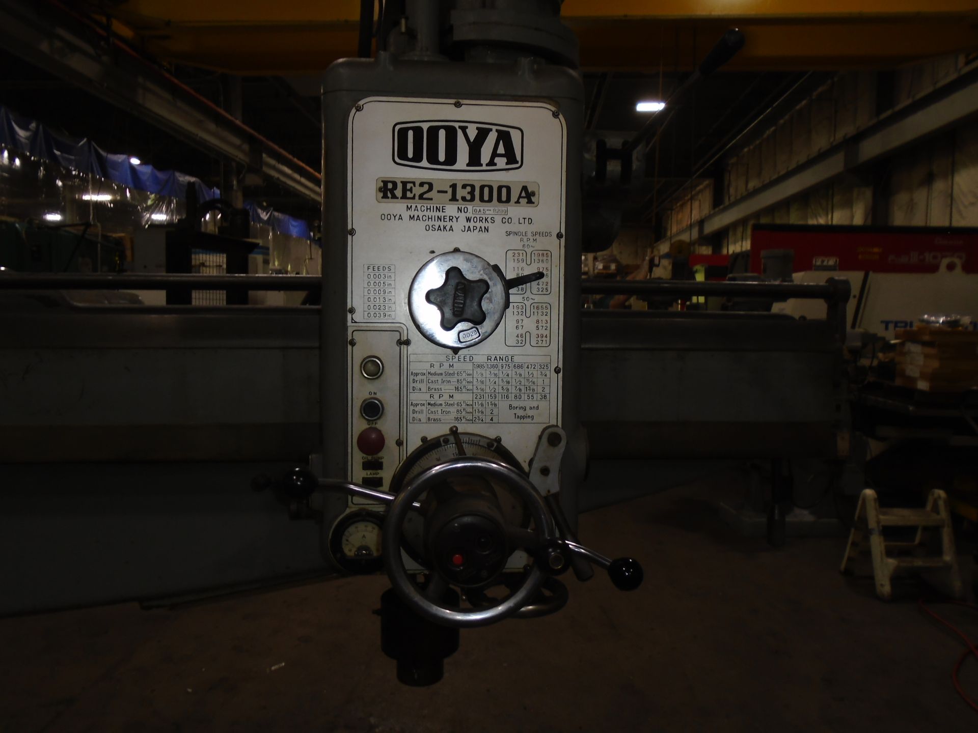 4' x 13" Ooya Radial Arm Drill RE2-1300 - Image 4 of 6