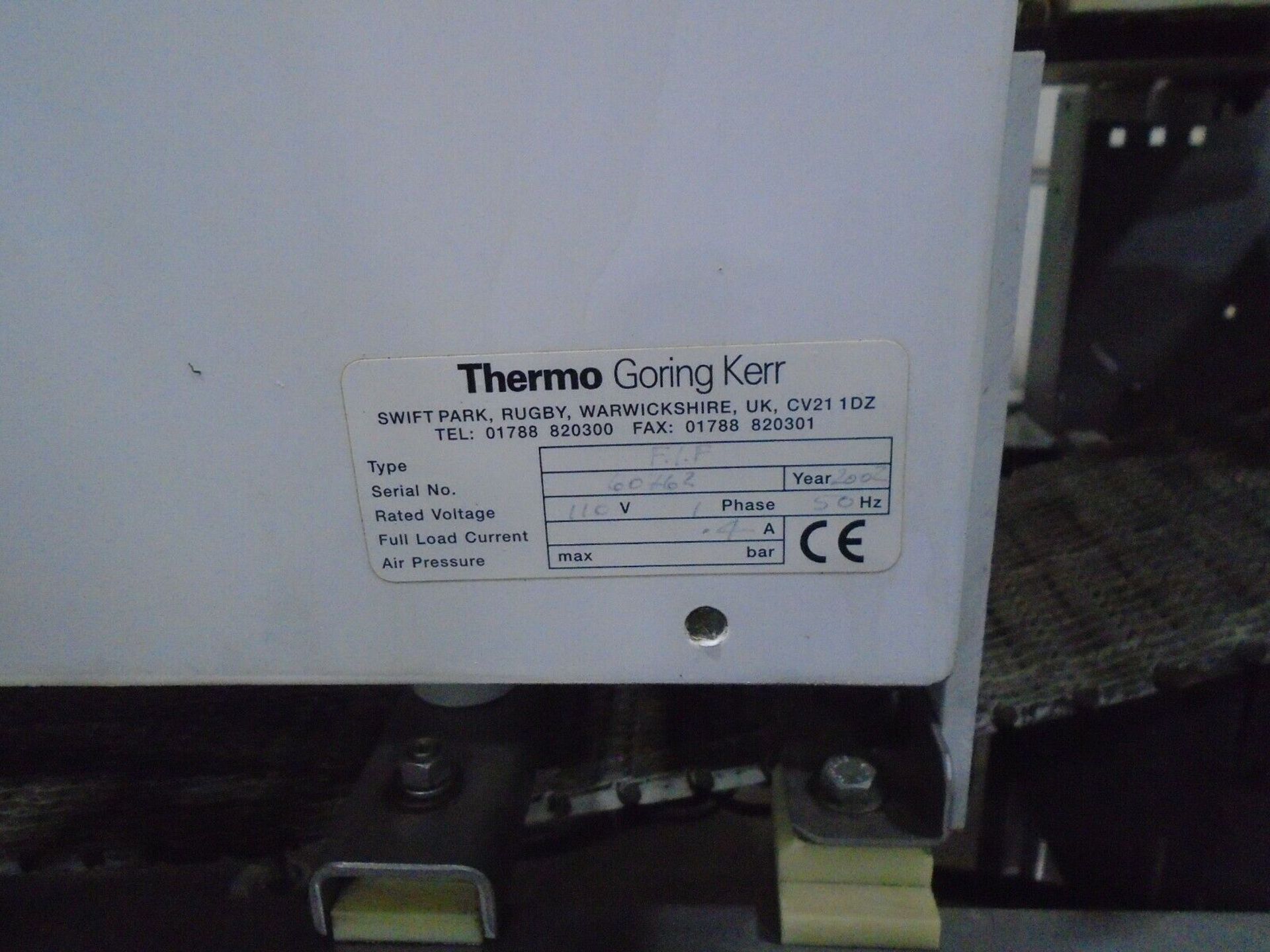 Thermo Goring Kerr Metal Detector 10” x 8” Opening Conveyor W/ Kiwi Case Coder - Image 9 of 11