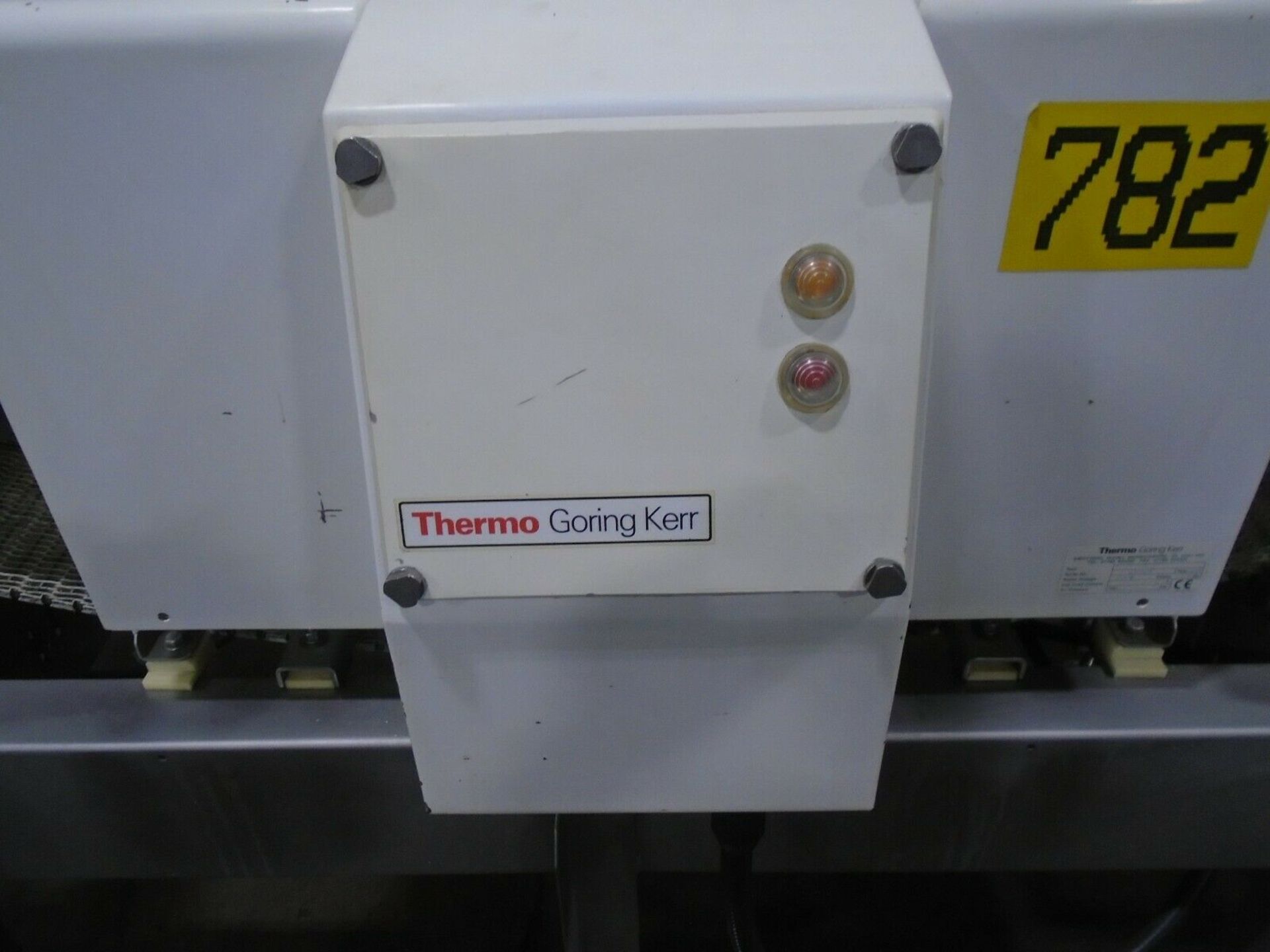 Thermo Goring Kerr Metal Detector 10” x 8” Opening Conveyor W/ Kiwi Case Coder - Image 10 of 11