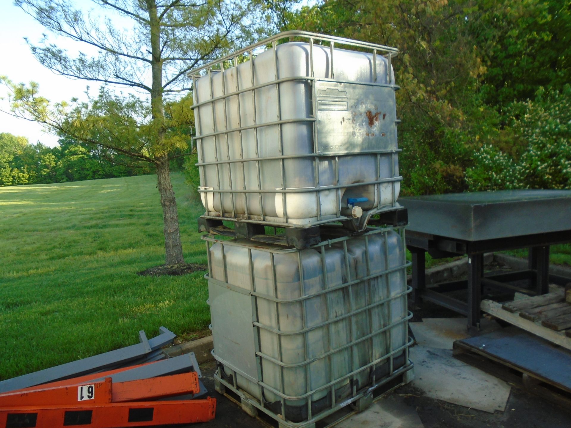 3 Plastic Liquid Storage Tanks 250 Gallon Capacity