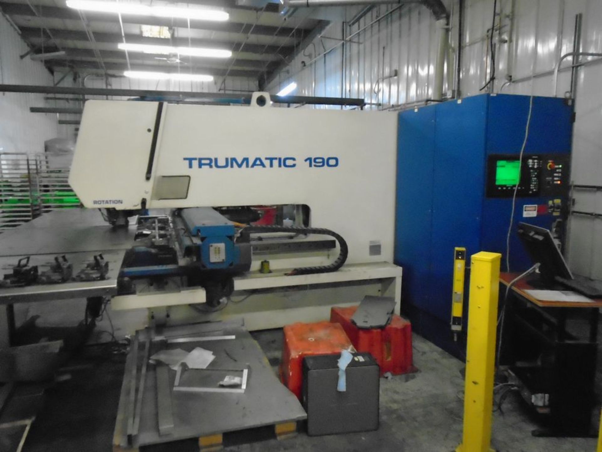 Trumpf Trumatic 190R Turret Punch Press With VideoS/N: 907064Tonnage: 17 TonWorking Area: 81.4” x