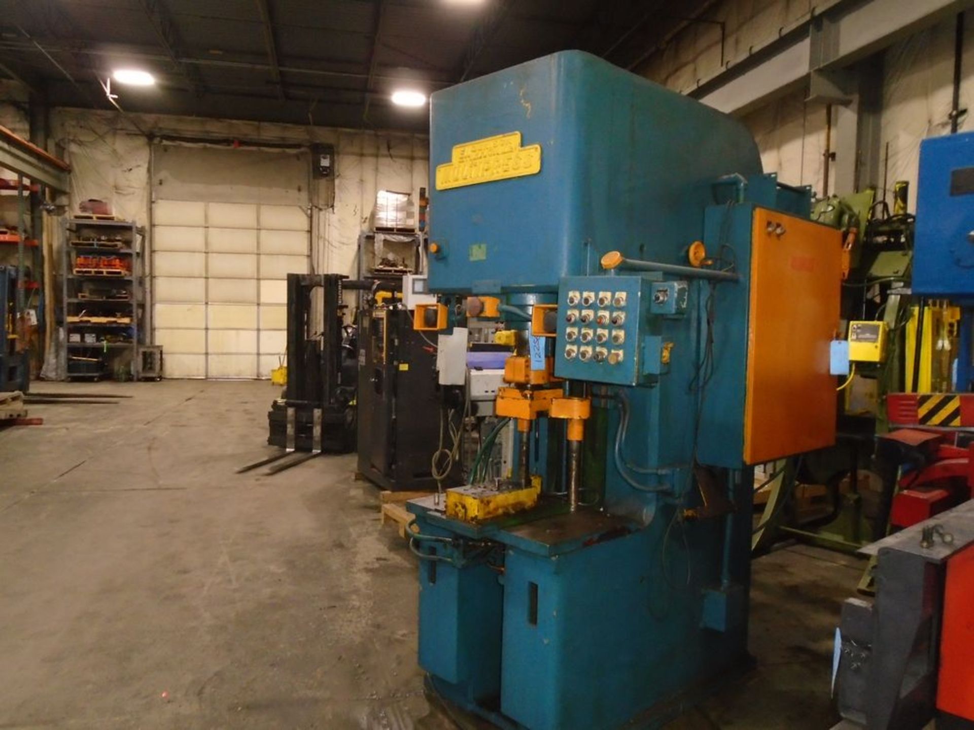 Denison Model NA50C92JIC 50 Ton Hydraulic Multipress With Sliding Table 220/440V 3PH30” Under The - Image 3 of 5