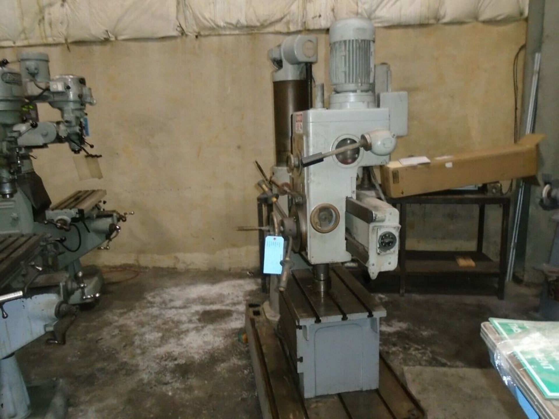 Willis – Bergo / Bergonzi FS1000 Radial Drill With Box Table4’ Arm8” Dia. ColumCoolantPower - Image 3 of 5