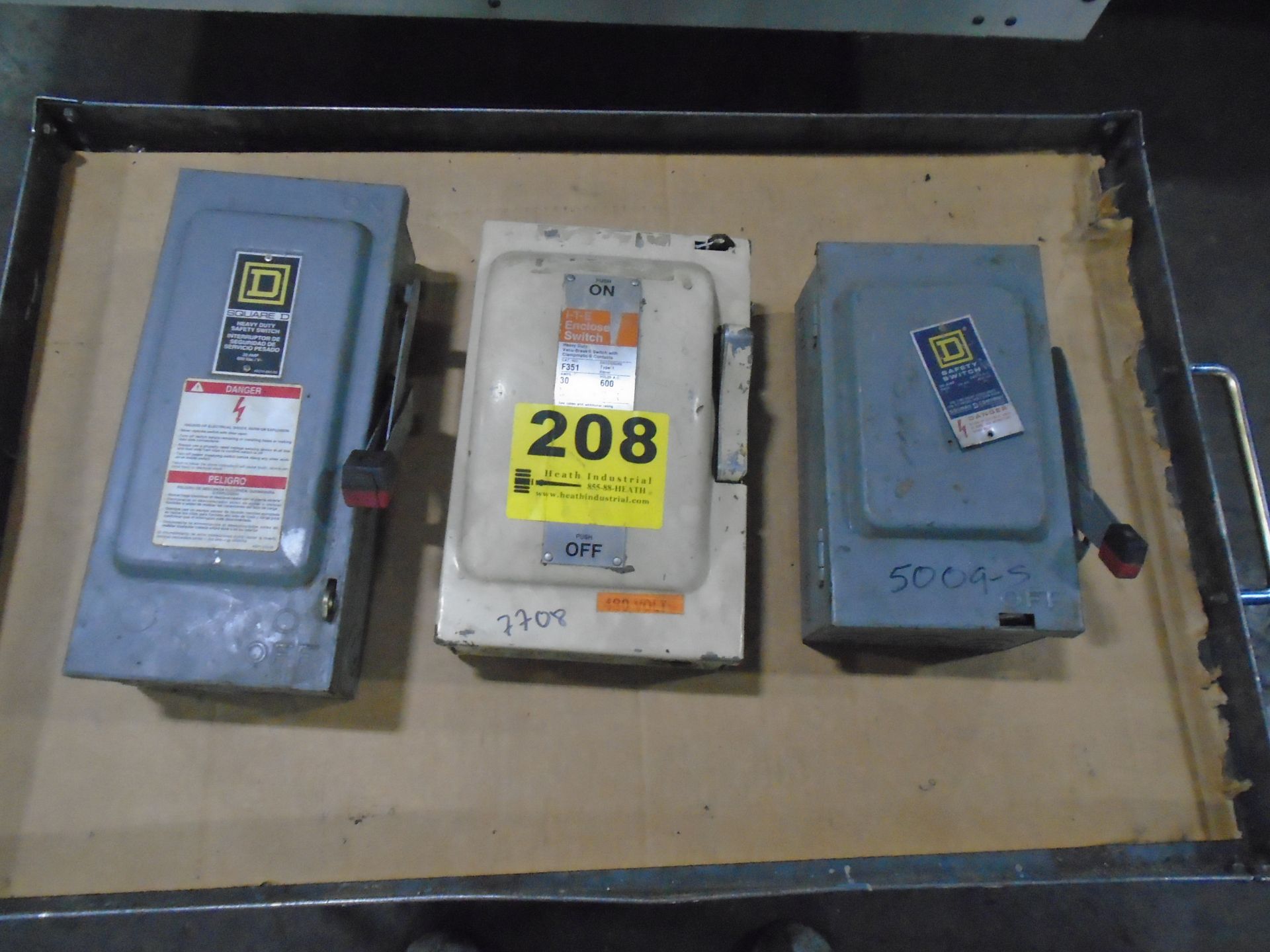 Electrical Disconnect Boxes Lot Of 3