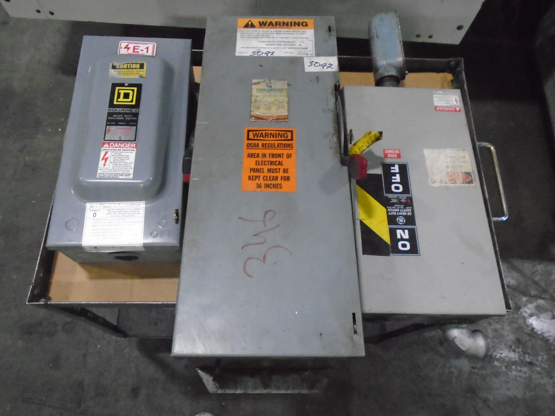 Electrical Disconnect Boxes Lot Of 3