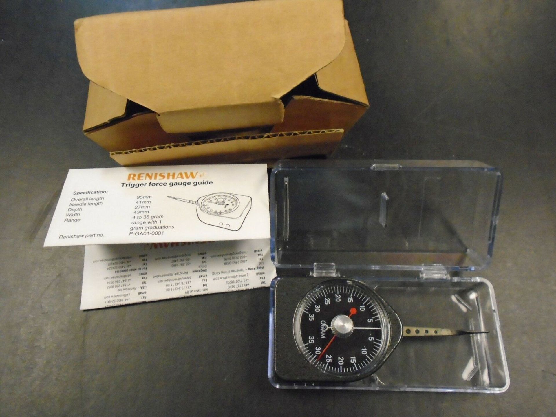 Renishaw Trigger Force Gauge Guide P-GA01-0001 N - Image 2 of 2