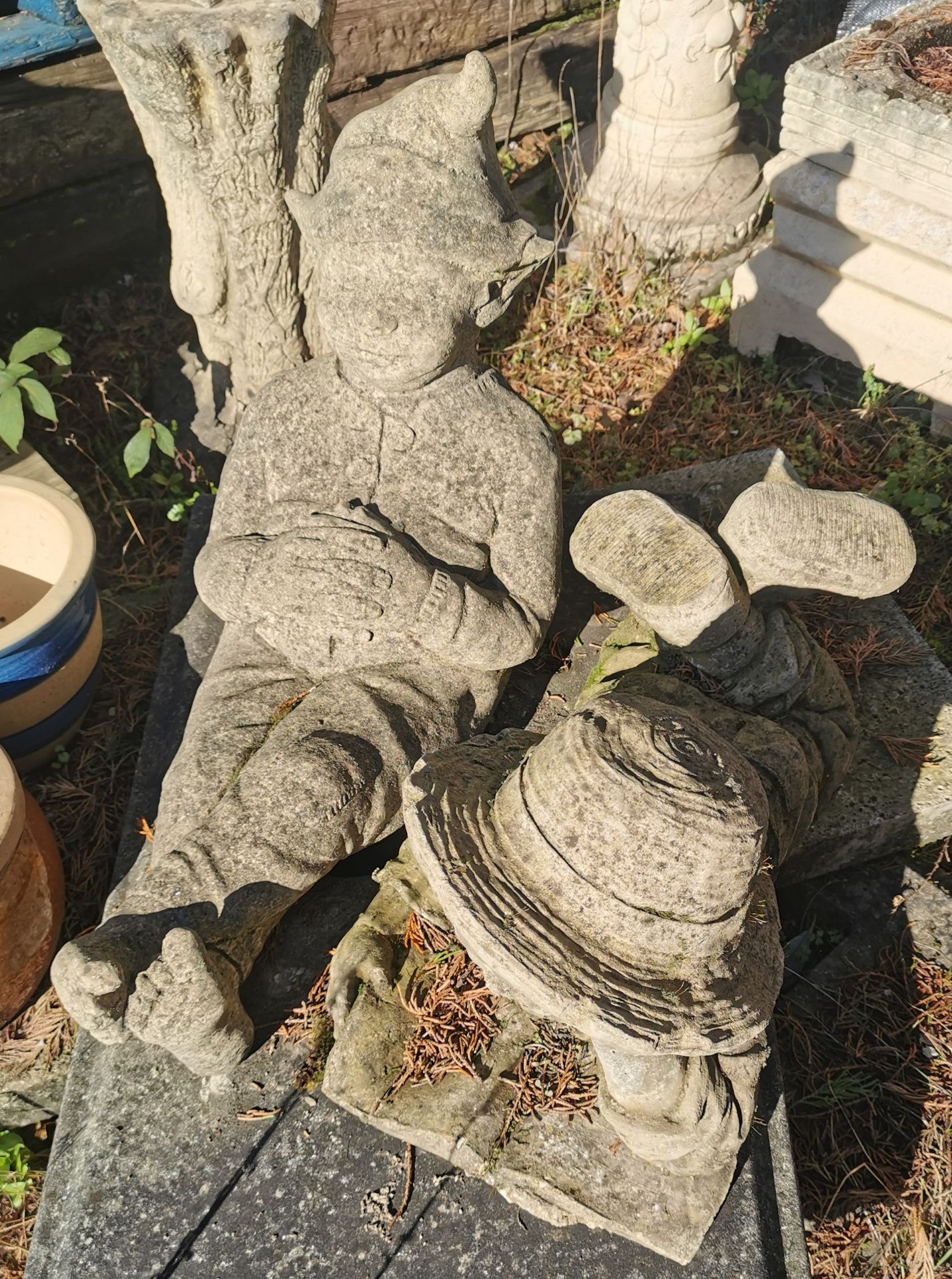 Three Garden Statues