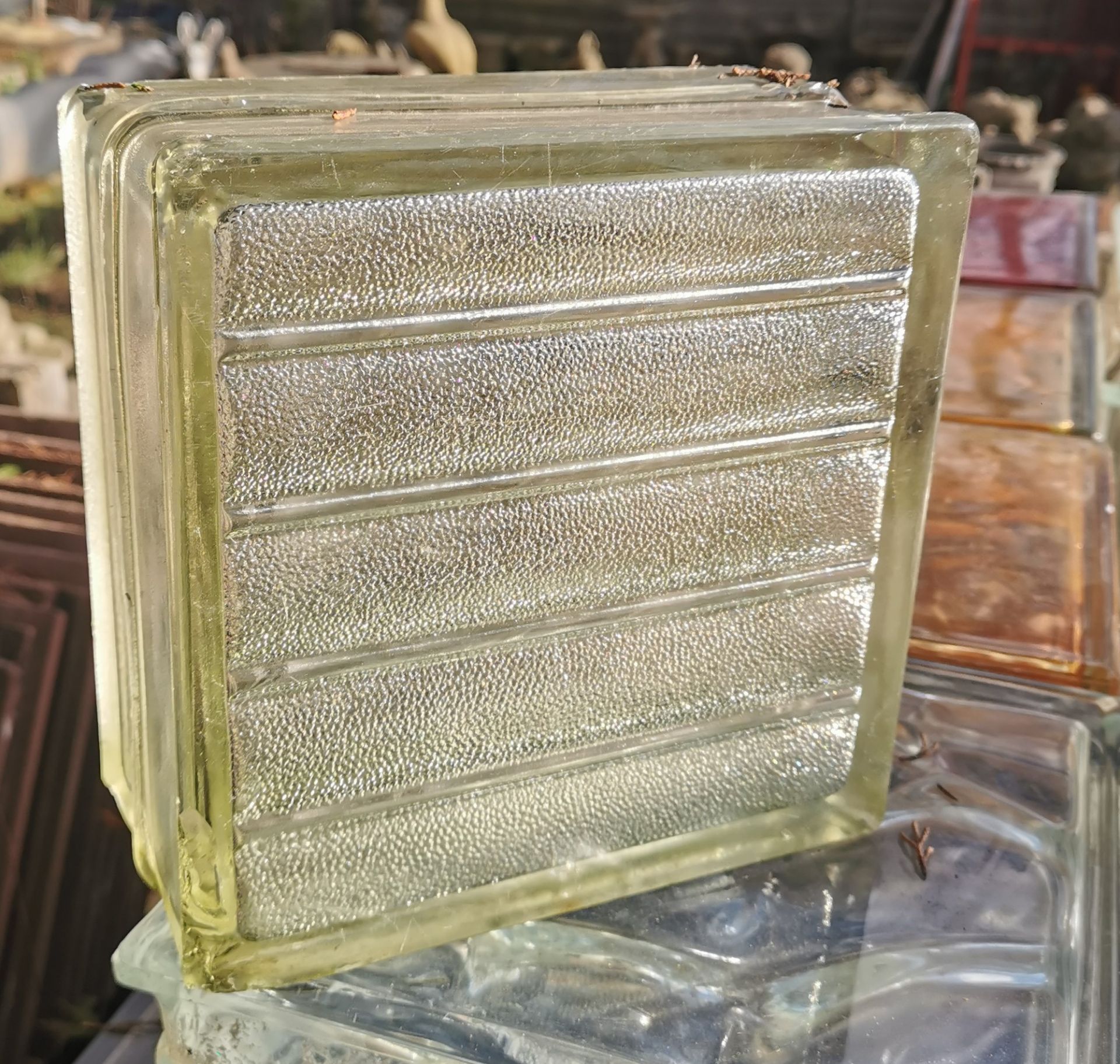 Eighteen 8" Square Glass Tiles