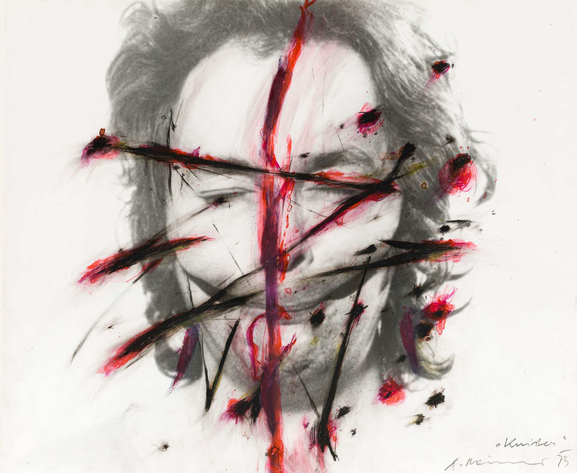 Arnulf Rainer, Knister (aus der Serie "Face Farces")