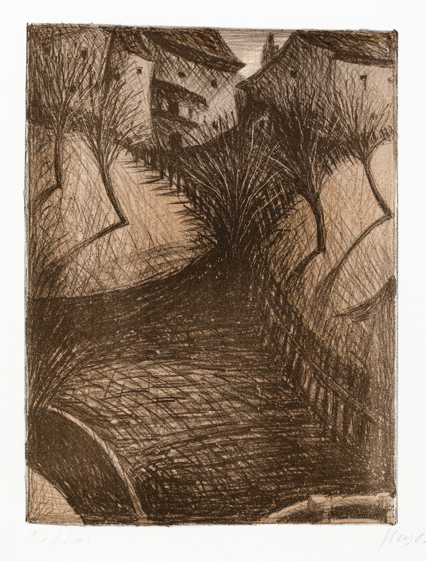 Wolfgang Herzig, Ohne Titel (aus dem Zyklus "Judenburg") - Image 4 of 4