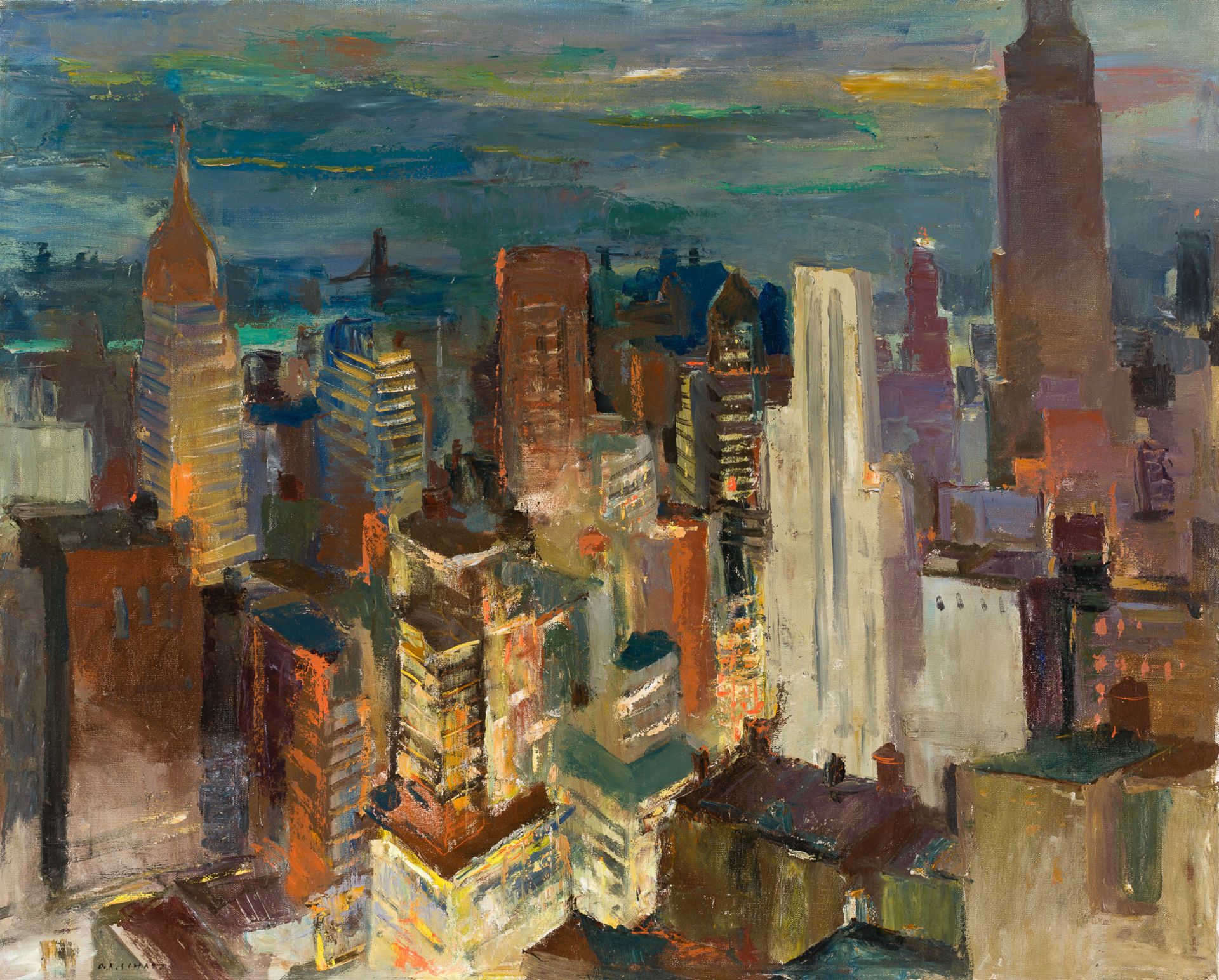 Otto Rudolf Schatz, New York am Abend