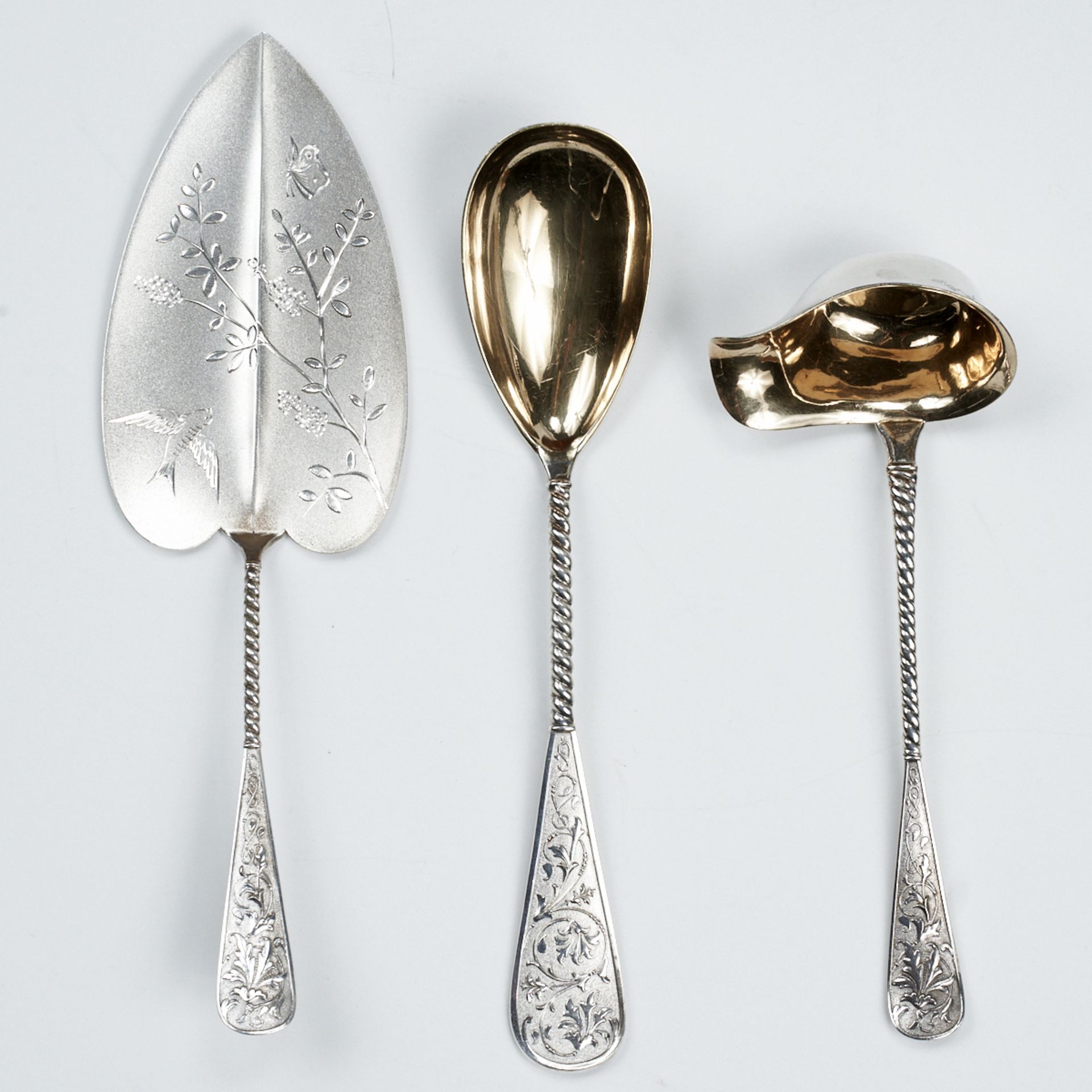 97 pc Range 800 Silver Vermeil Flatware Set - Image 8 of 18