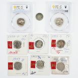 Grp: 9 5-Cent Nickels Coins