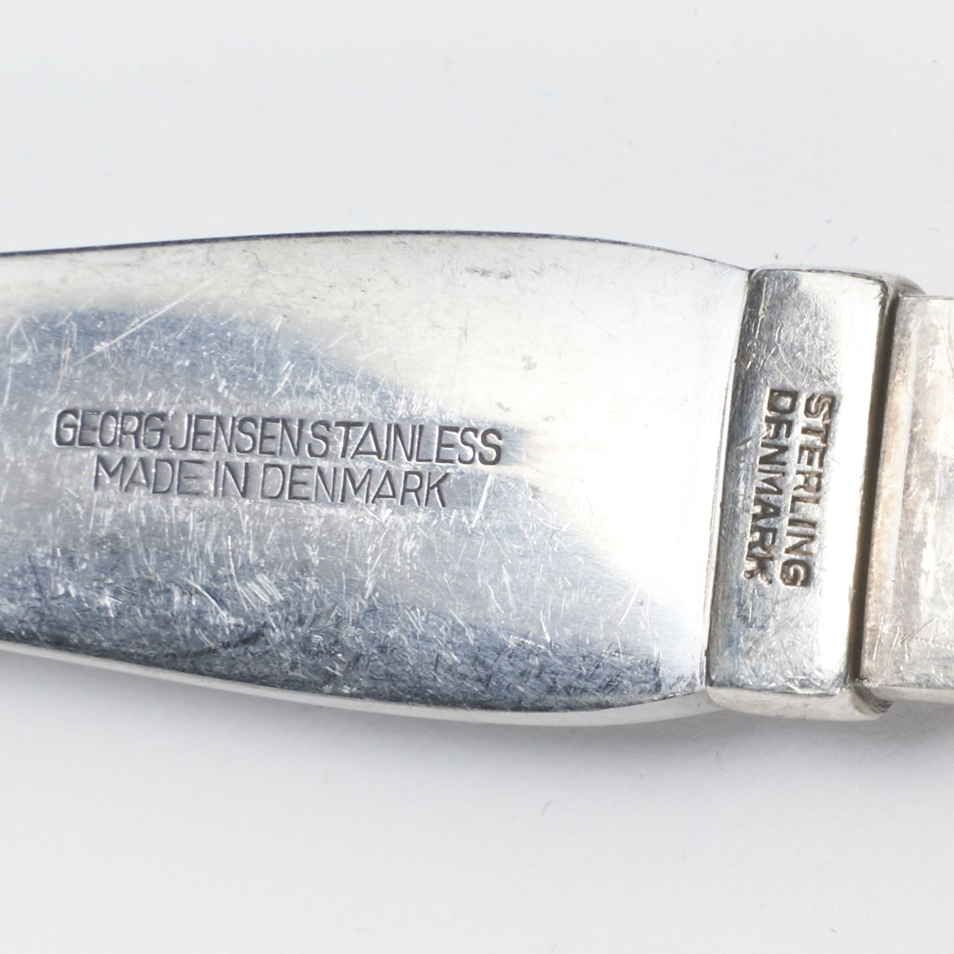 Set of Georg Jensen Sterling Silver Continental Flatware - Image 6 of 7