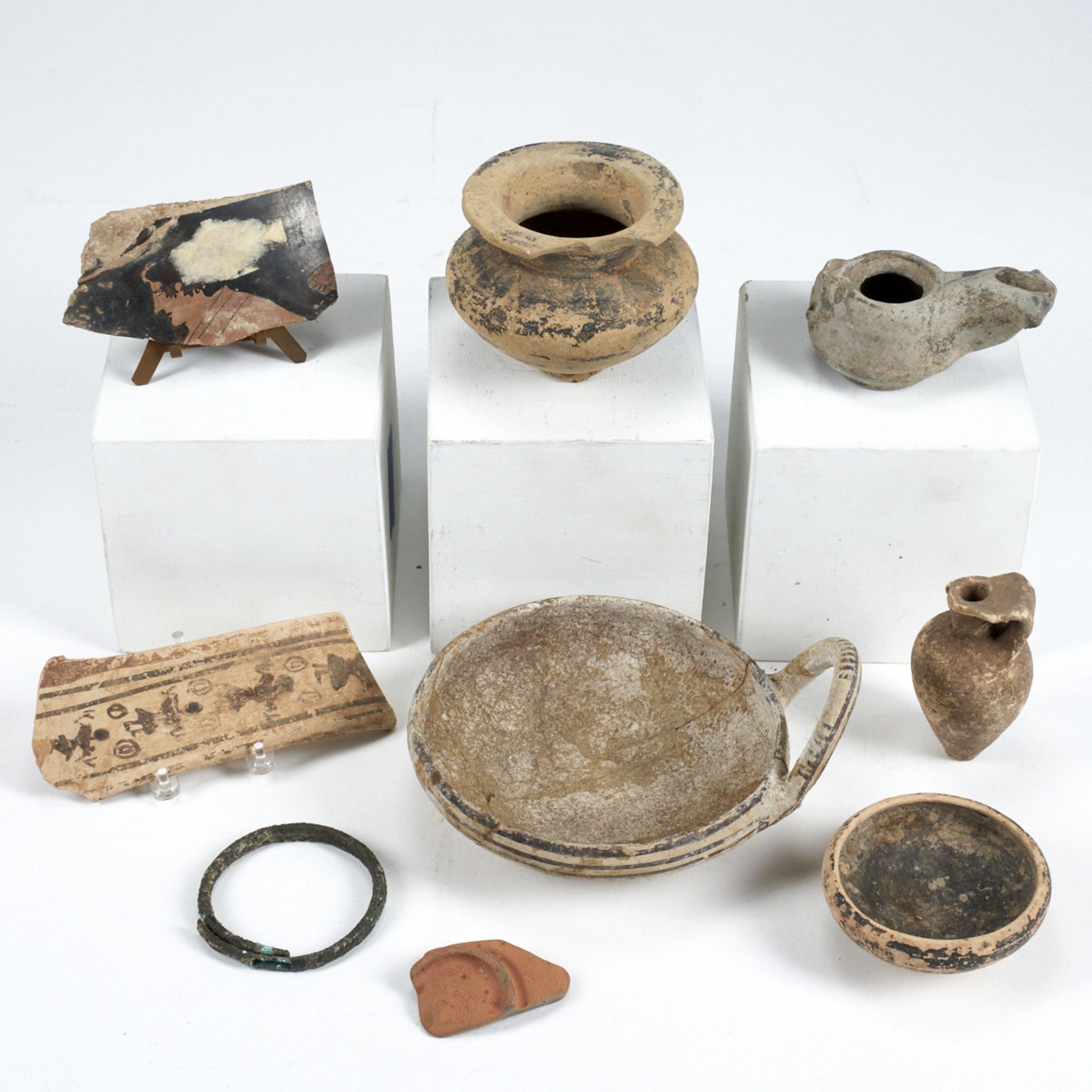 Grp: 9 Roman Pottery Fragments & Vessels - Bild 5 aus 6