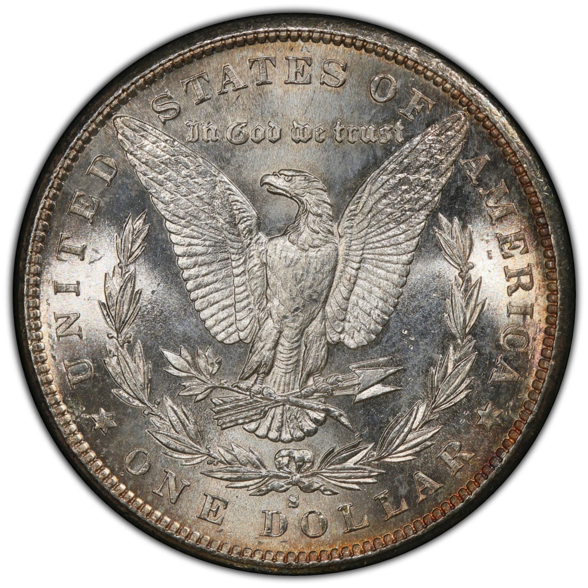 1881 S Morgan Silver Dollar MS64 PCGS - Bild 3 aus 4