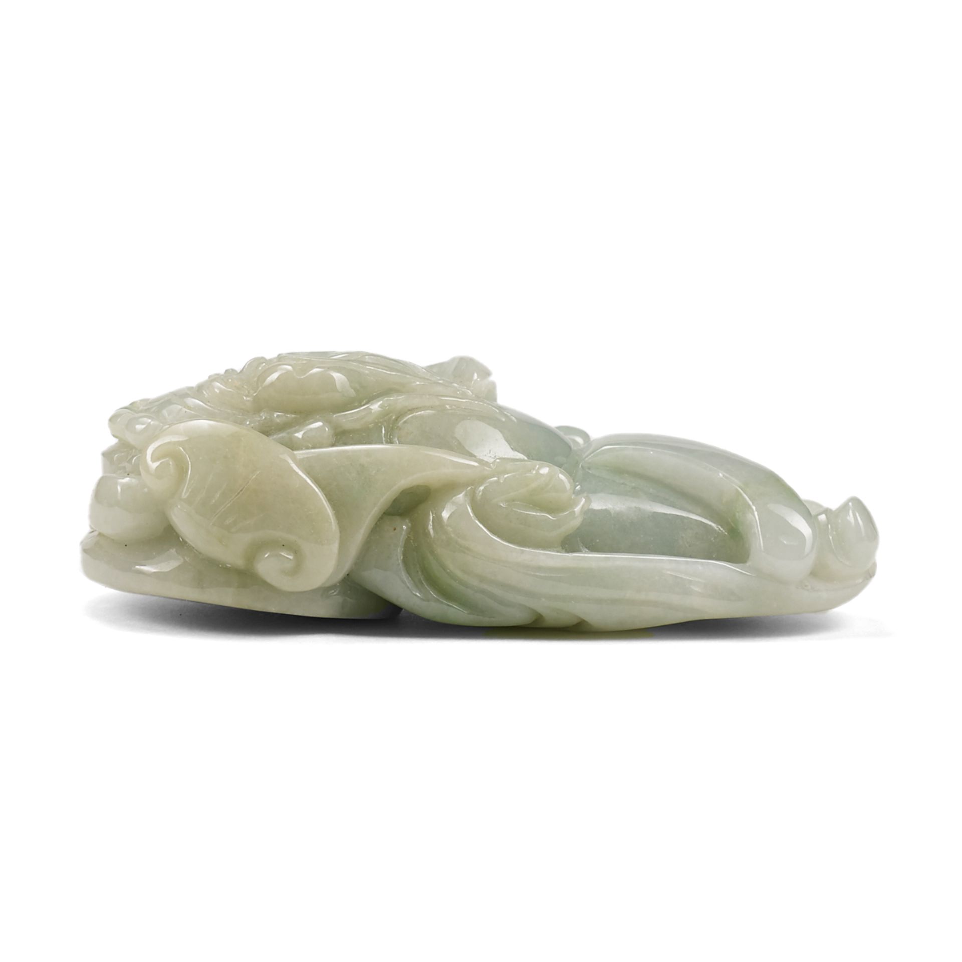 Late 20th C. Chinese Green Jade Pendant - Bild 4 aus 4