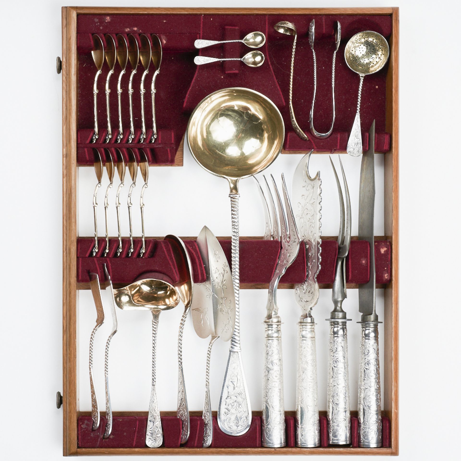 97 pc Range 800 Silver Vermeil Flatware Set - Bild 4 aus 18