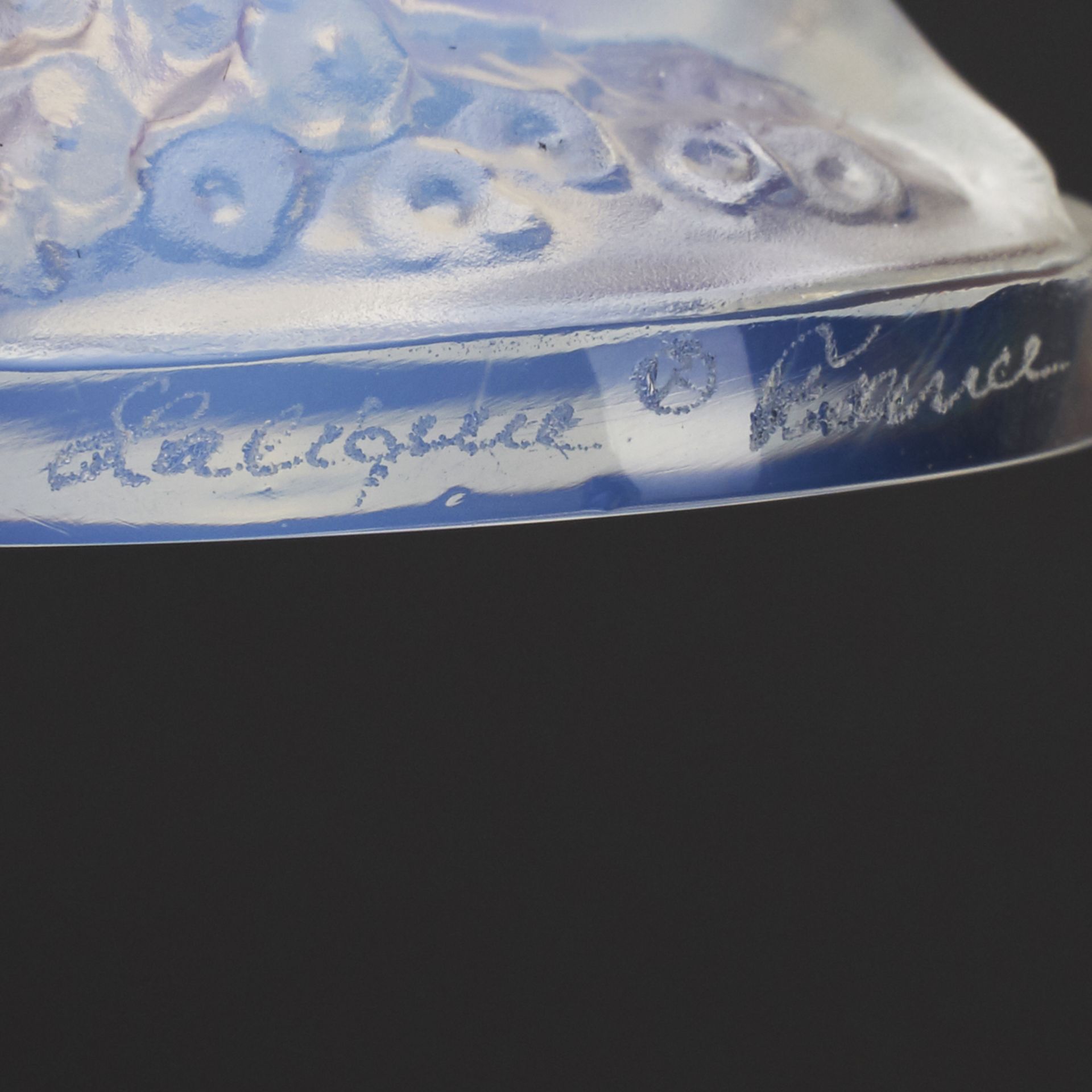 Grp: 5 Rene Lalique Frosted Glass Wares - Bild 4 aus 6