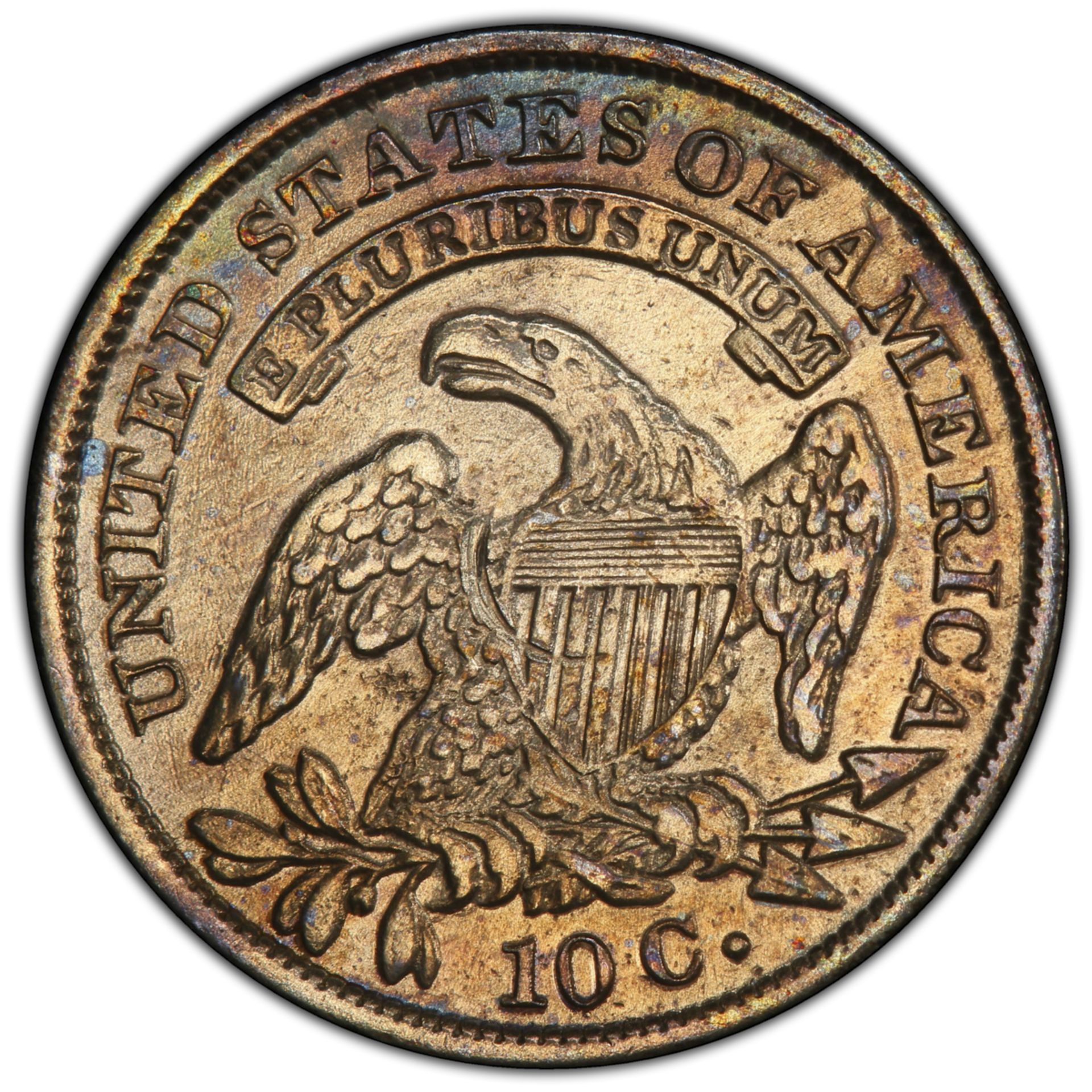 1831 10 Cent Coin AU PCGS - Bild 3 aus 4