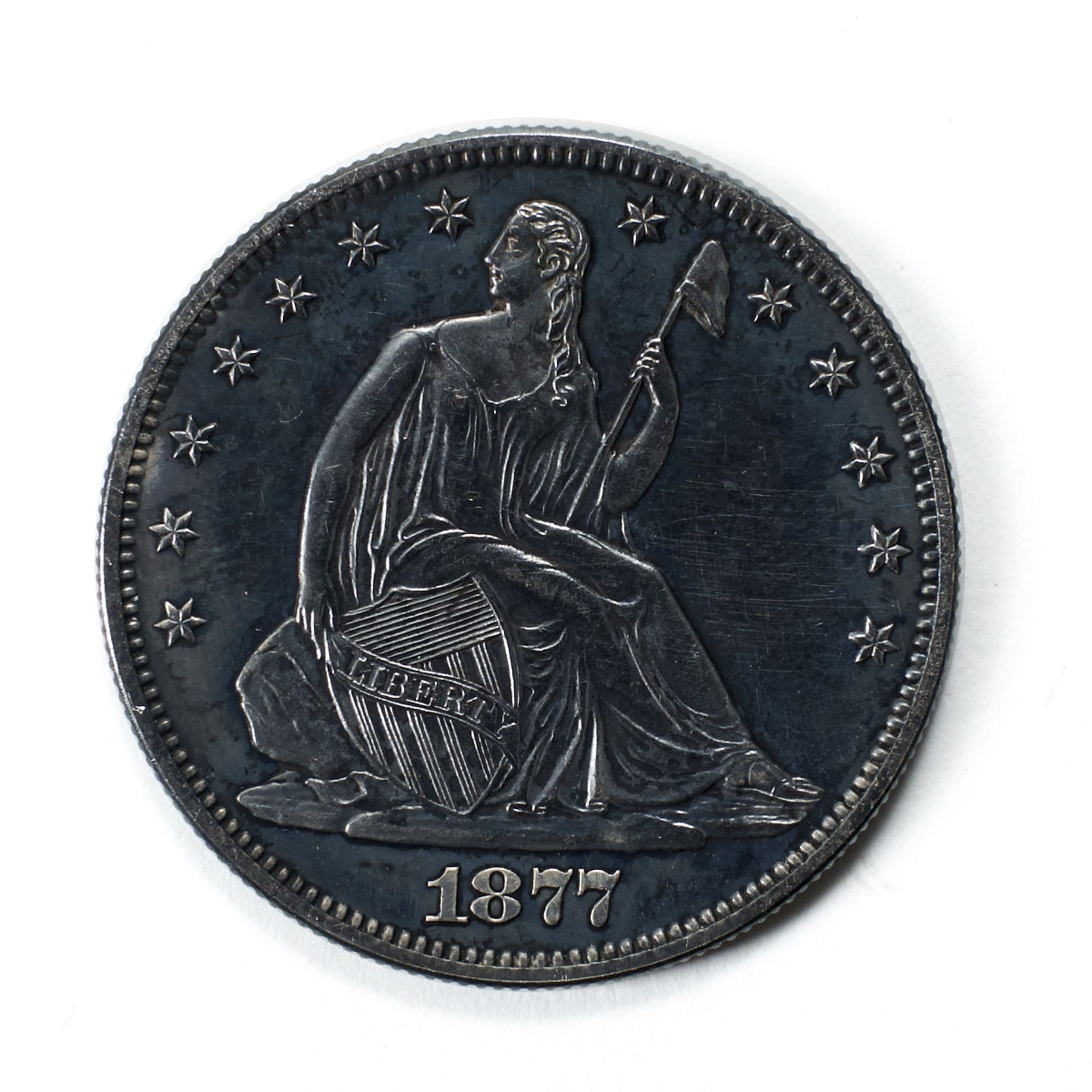 Grp: 4 Half Dollars Seated Liberty - Columbian - Capped Bust - Bild 7 aus 10