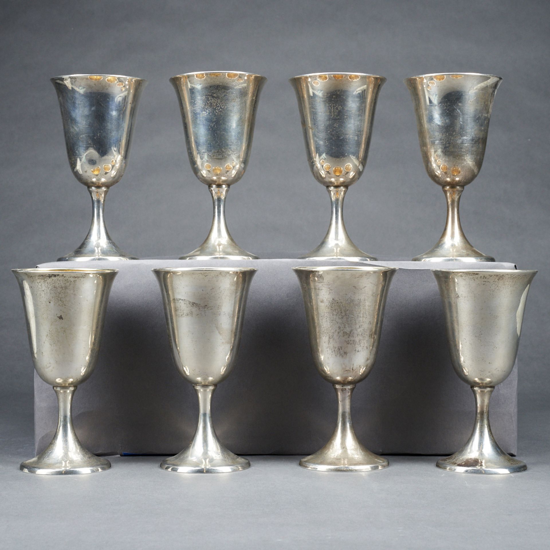 Grp: 8 International Sterling Silver Goblets - Image 3 of 5