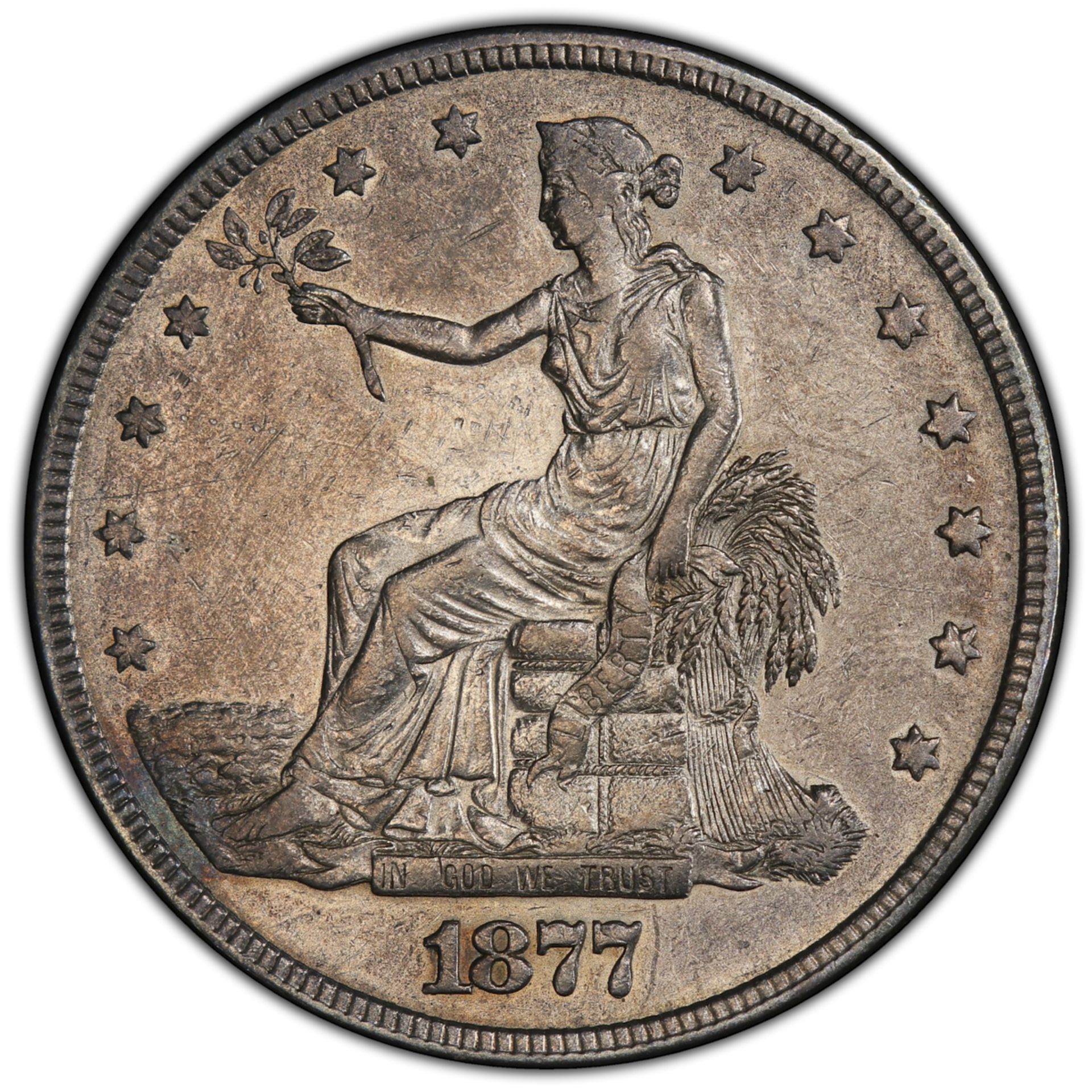 1877 Trade Dollar T$1 XF45 PCGS - Bild 2 aus 4