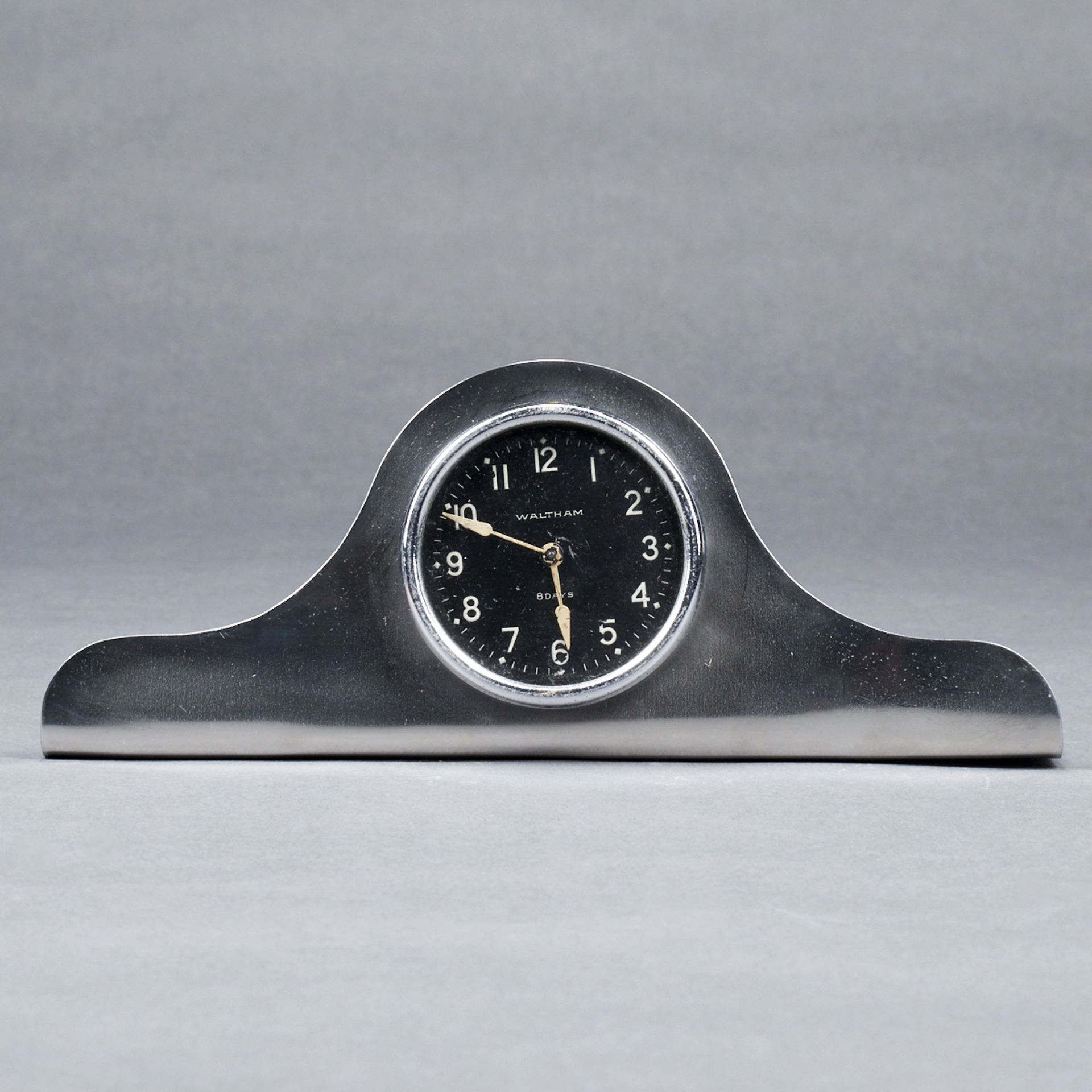Grp: 7 Waltham Desk Clocks + Clock Parts - Bild 5 aus 8