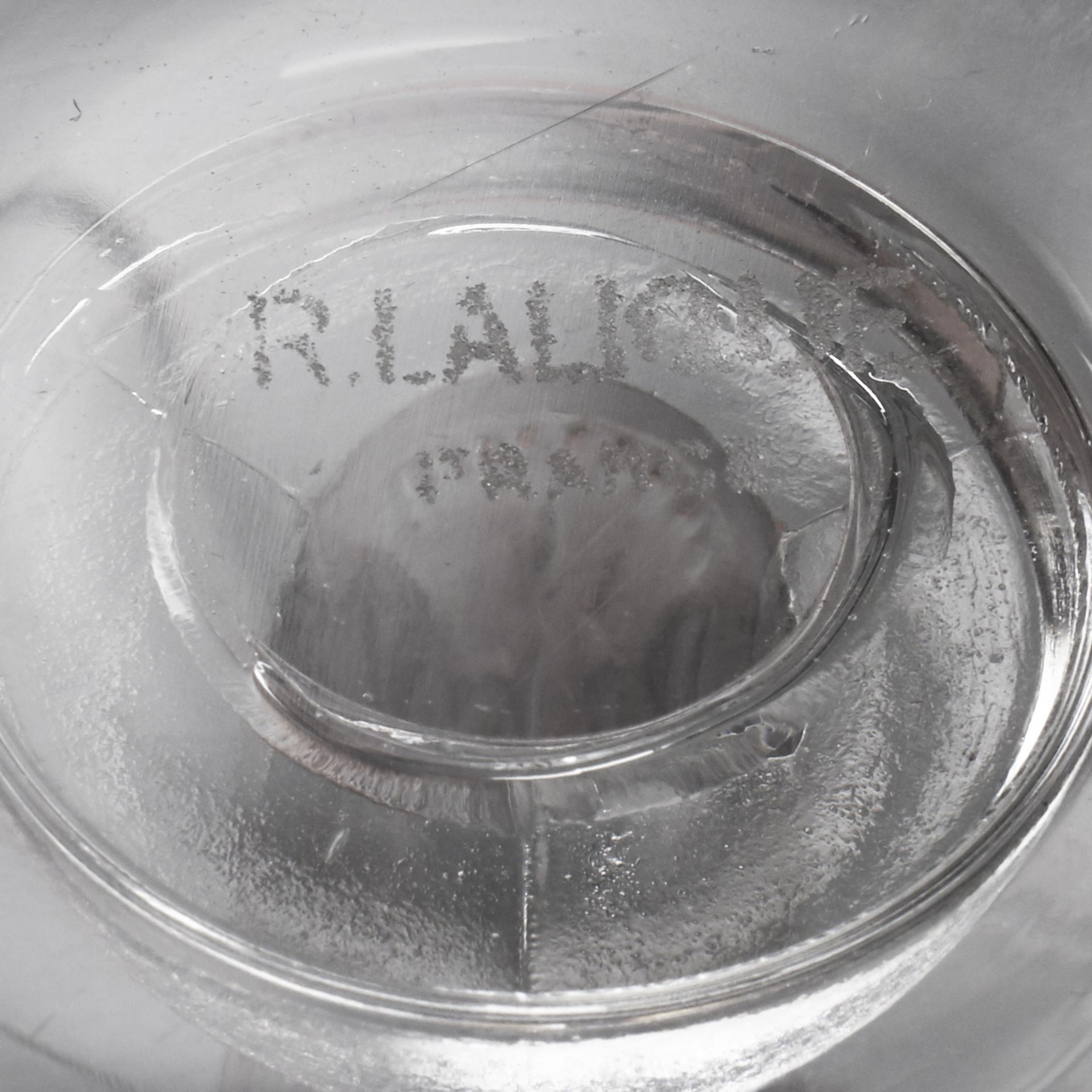 Grp: 5 Rene Lalique Frosted Glass Wares - Bild 6 aus 6