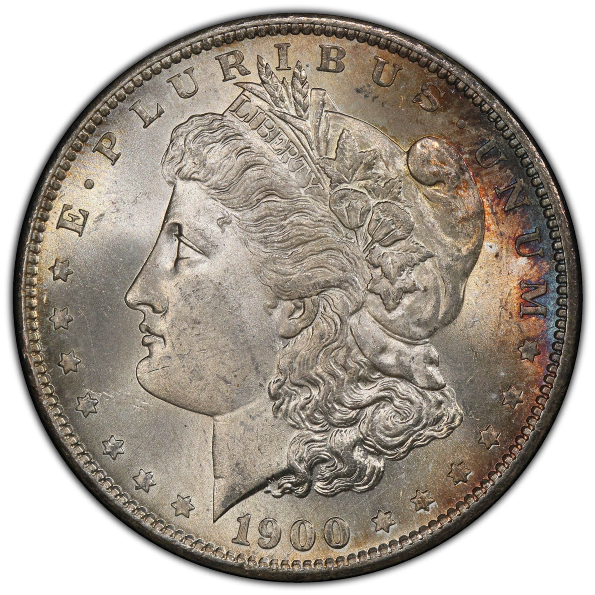 1900 S Morgan Silver Dollar MS65+ PCGS - Bild 2 aus 4