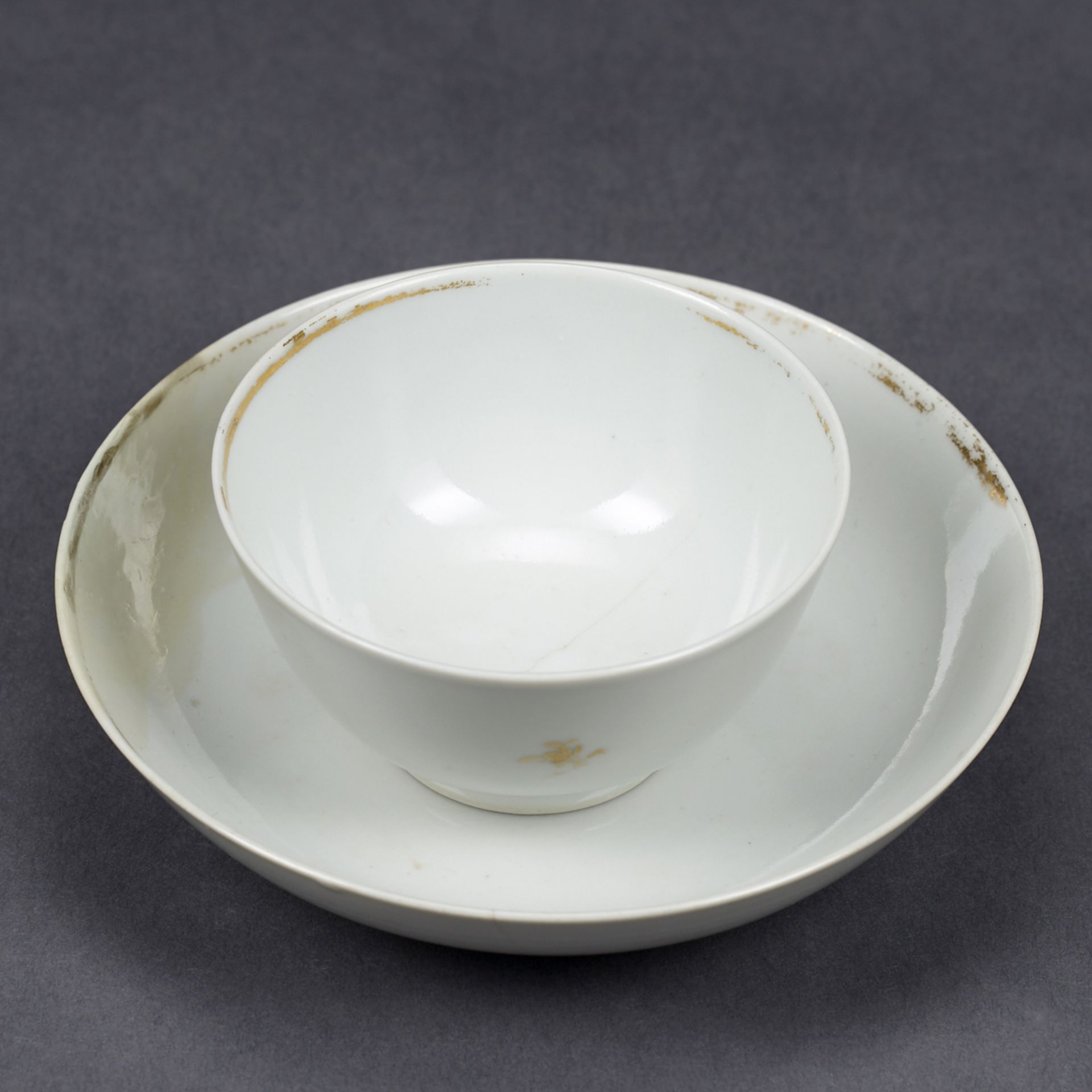 American Market Chinese Export Eagle-Decorated Tea Bowl & Saucer - Bild 5 aus 5