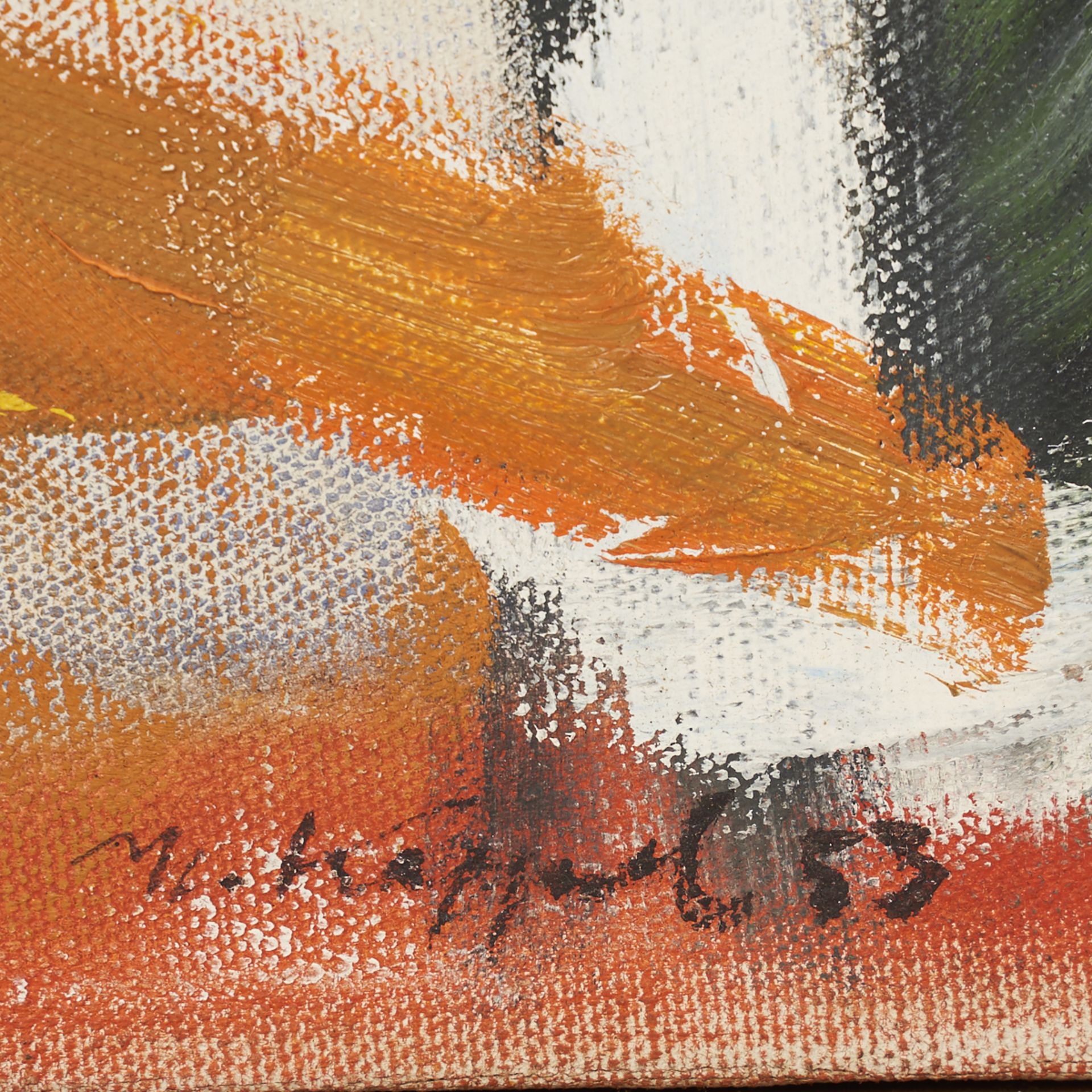 Hugh Kappel Colorful Abstract Oil on Canvas - Bild 3 aus 5