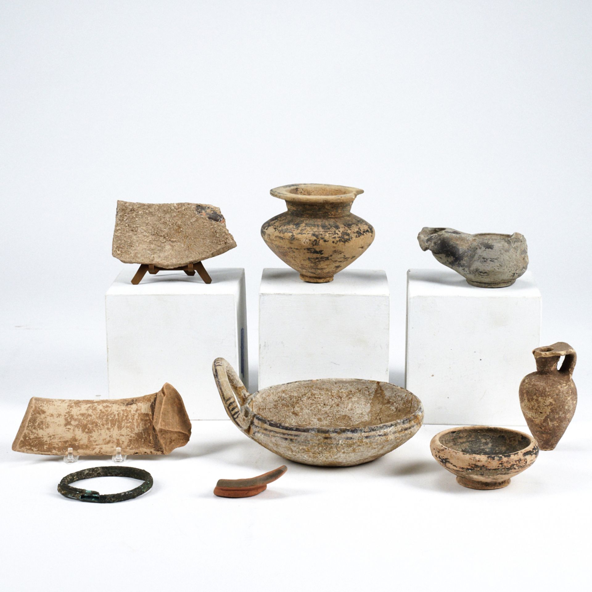 Grp: 9 Roman Pottery Fragments & Vessels - Bild 3 aus 6