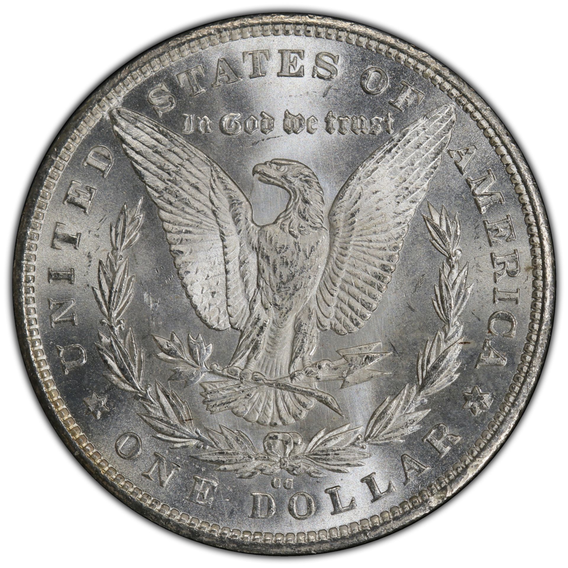 1880-CC Morgan Silver Dollar Coin - Bild 3 aus 4