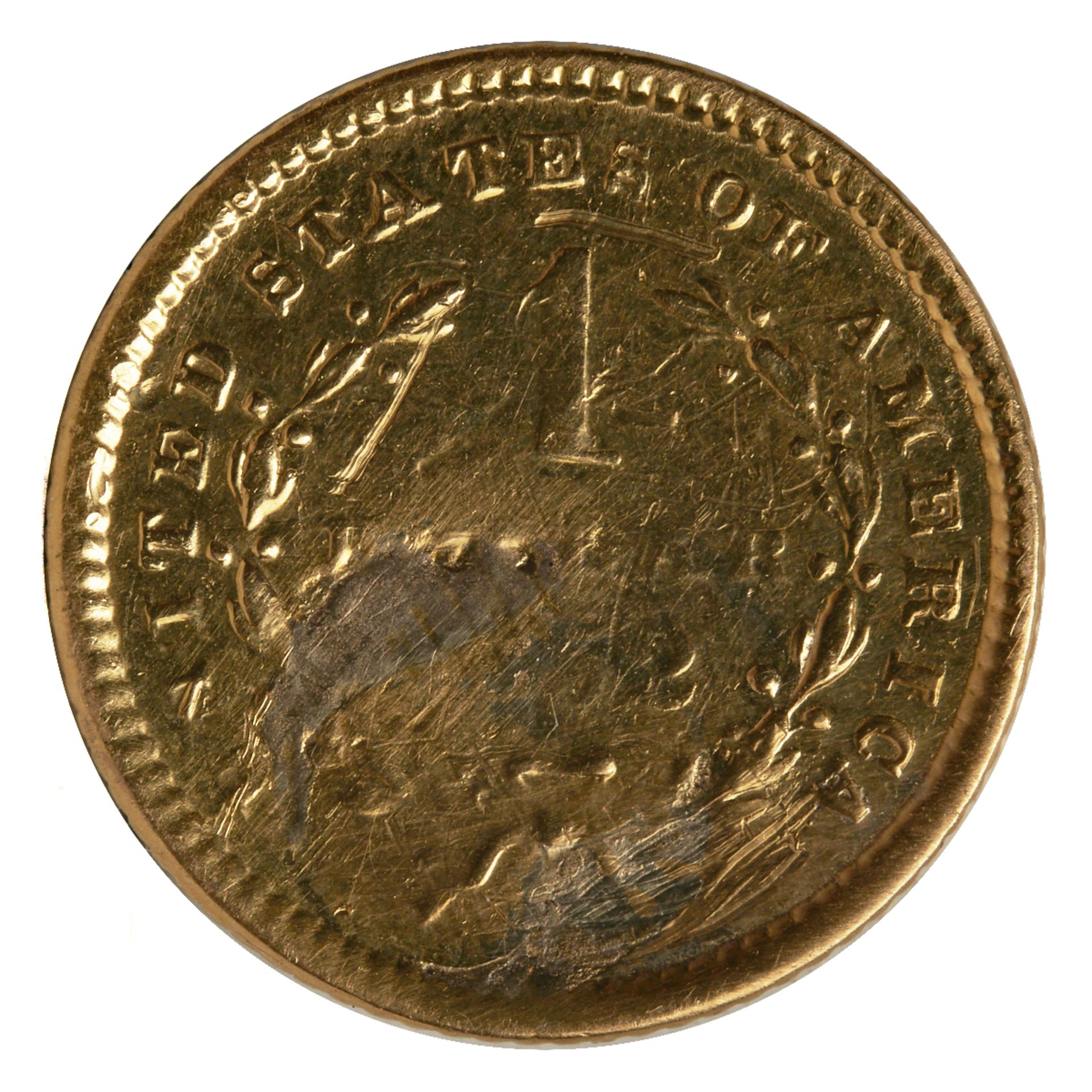 1852 Liberty Head Gold Dollar - Bild 2 aus 2
