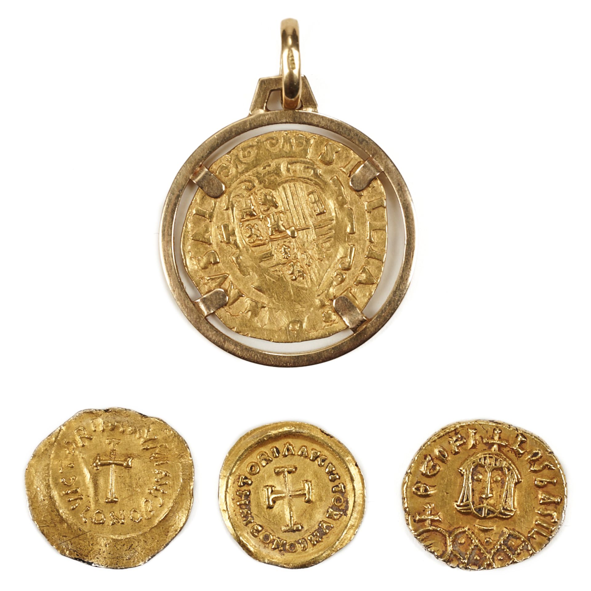 Grp: 4 Gold Roman Coins - Bild 2 aus 2