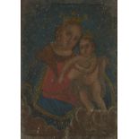 Mexican Retablo Madonna and Child Painting