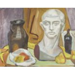 Elizabeth Grant Male Bust Still Life Oil on Board